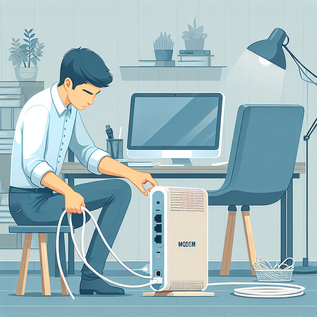 How do you set up a modem for a home network?