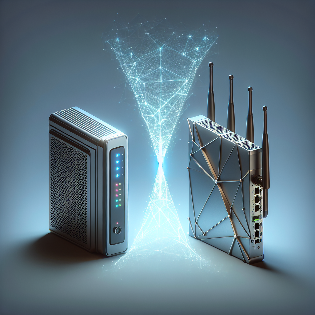 How does a modem differ from a router?